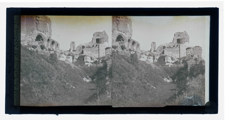 Ruines du palais de Septime Sévère à Rome (Italie).