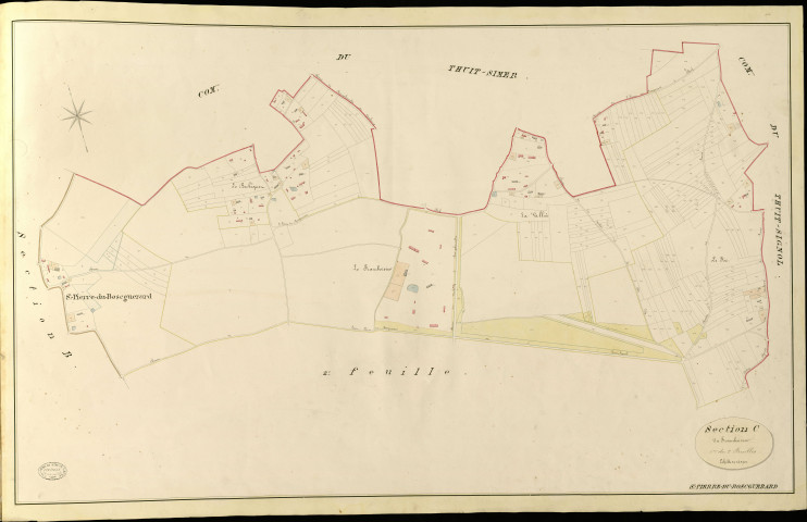 Saint-Pierre-du-Bosguérard. Section C _ du Framboisier _ 1er de 2 Feuilles