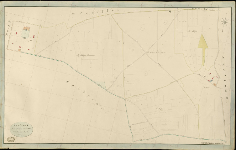 Saint-Mards-de-Fresne. Section A _ de la Chaslière et de la Motte _ 3e et dernière Feuille