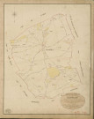 Grandvilliers. Tableau d'assemblage _ du Plan Parcellaire de la Commune de Grandvilliers _ Canton de Damville - Evreux - Eure. _ Terminé sur le Terrain le 9 Décembre 1839 , sous l'administration de M. de Monicault, Préfet _ M. Alleaunme, Maire _ sous la Direction de M. Garnier, Directeur des Contributions directes _ M. Le Fébure, Géomètre en Chef. _ Par M. Lenglet, Géomètre de 1re classe.