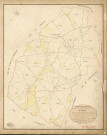 Essarts (Les). Tableau d'assemblage _ du Plan Parcellaire de la Commune des Essarts _ Canton de Damville - Evreux - Eure. _ Terminé sur le Terrain le 29 Décembre 1838 , sous l'administration de M. de Monicault, Préfet _ M. Duvallet, Maire _ sous la Direction de M. Garnier, Directeur des Contributions directes _ M. Le Fébure, Géomètre en Chef. _ Par M. Pizier, Géomètre de 1re classe.