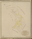Juignettes. Tableau d'assemblage _ du Plan Parcellaire de la Commune de Juignettes _ Canton de Rugles - Evreux - Eure. _ Terminé sur le Terrain le 2 Aout 1834, sous l'administration de M. A Passy, Préfet _ M. Julienne, Maire _ et sous la Direction de M. Marel, Directeur des Contributions directes _ M. Le Fébure, Géomètre en Chef. _ Par M. Renault, Géomètre de 1re classe.