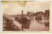 Saint-Pierre-la-Garenne. La «Normandie» sort de l'Ecluse.