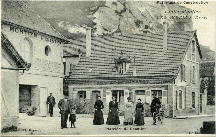 Andelys (Les). Matériaux de Construction. - Emile Montier. - Plâtrière du Chantier.