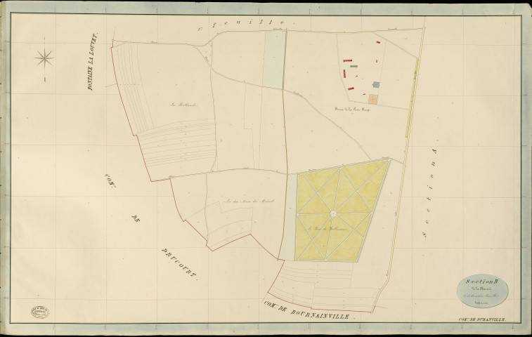 Duranville. Section B _ de la Chaussée _ 2e et dernière Feuille