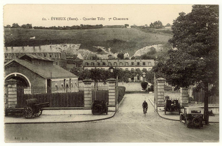 Evreux-Ville. Quartier Tilly 7e Chasseurs.
