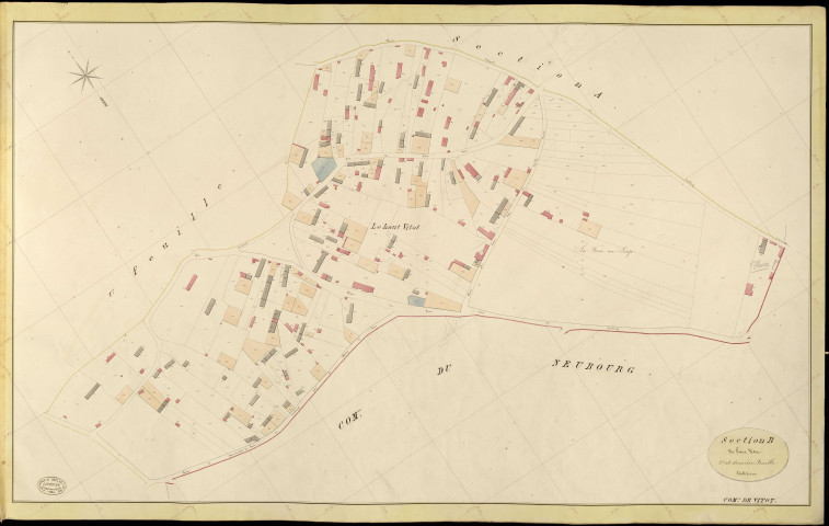 Vitot. Section B _ du haut Vitot _ 2e et dernière Feuille