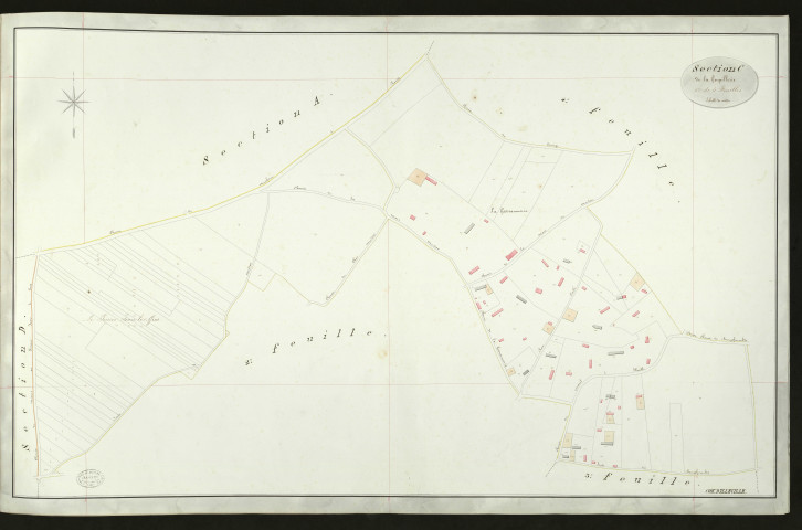 Illeville-sur-Montfort. Section C _ de la Goupillerie _ 1re de 5 Feuilles