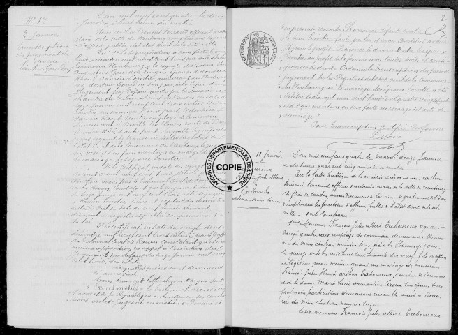 Mariages 1904