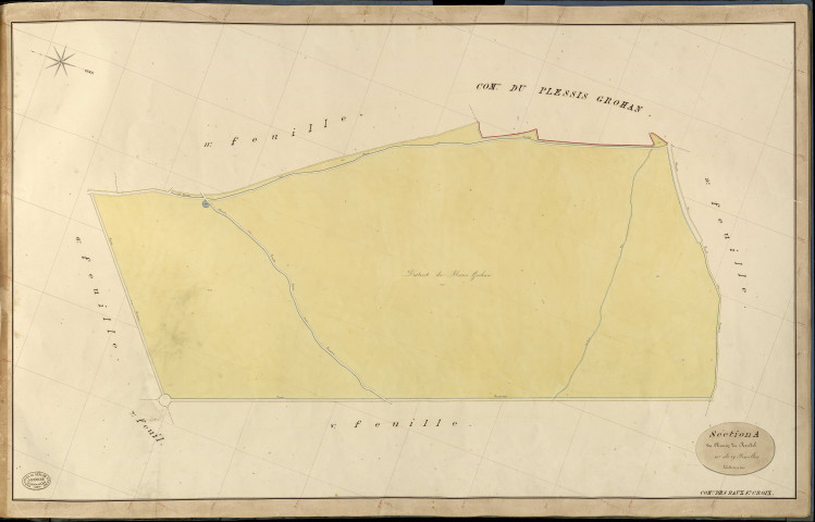 Baux-Sainte-Croix (Les). Section A _ du Chemin du Rondel _ 10e de 19 Feuilles