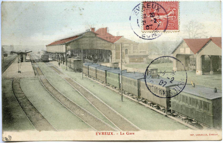 Evreux-Ville. La Gare.