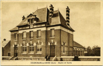 Courcelles-sur-Seine. Mairie et Ecoles.