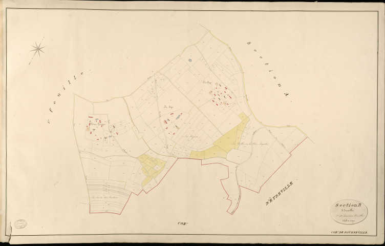 Bourneville. Section B _ d'Etreville _ 2e et dernière Feuille