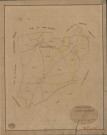 Saint-Aubin-du-Vieil-Evreux. Tableau d'assemblage _ du Plan Parcellaire de la Commune de St Aubin du Vieil Evreux _ Canton de Evreux Sud - Evreux - Eure. _ Terminé sur le Terrain le 3 Octobre 1843, sous l'administration de M. Zédé, Préfet _ M. Freulard, Maire _ sous la Direction de M. Garnier, Directeur des Contributions directes _ M. Le Fébure, Géomètre en Chef. _ Par M. Piedevant, Géomètre de 1re classe.