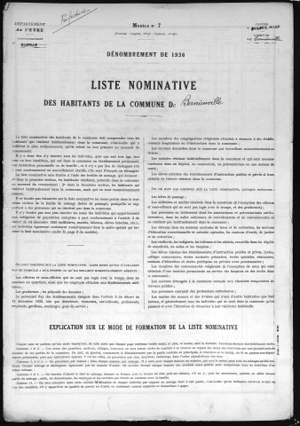 BERNIENVILLE 1936