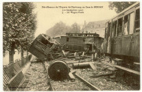 Bernay. Déraillement de l'Express de Cherbourg en Gare de Bernay (10 septembre 1910), Le Wagon-Poste.