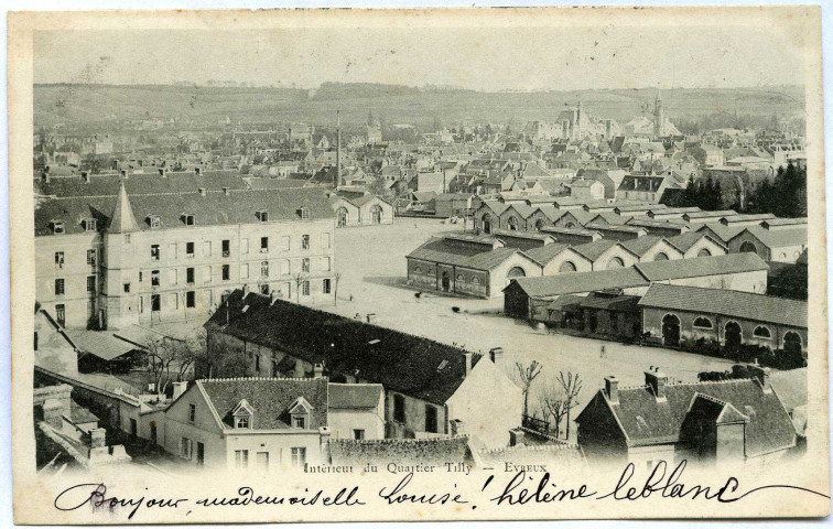 Evreux-Ville. Intérieur du Quartier Tilly.