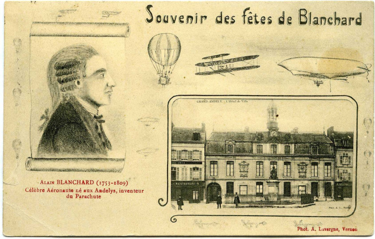 Andelys (Les). Souvenir des fêtes de Blanchard.