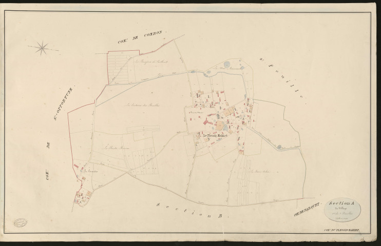 Plessis-Mahiet (Le). Section A _ du Village _ 1re de 2 Feuilles