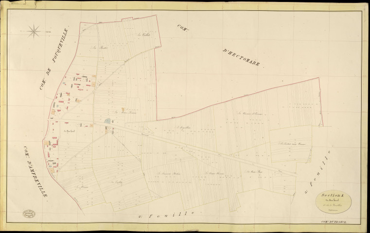 Troncq (Le). Section A _ du Bosc harel _ 1re de 3 Feuilles