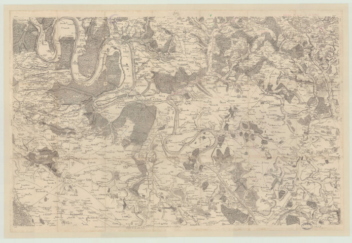 Carte de Cassini n° 25 (Rouen, Beaumont, Gournay, Gisors)