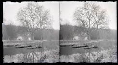 Ruines et vestiges de l'abbaye Notre-Dame-de-Fontaine-Guérard à Radepont (Eure).