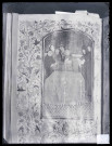 Église d'Amfreville-la-Campagne (Eure), missel appartenant à H. de Boury représentant une inhumation.