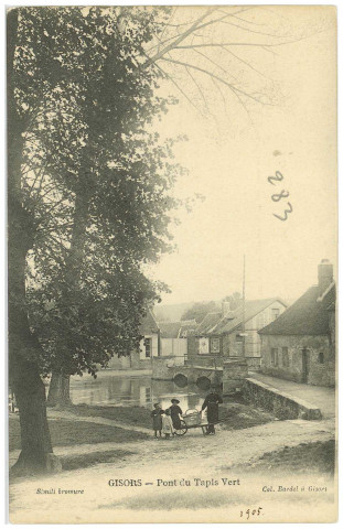 Gisors. Pont du Tapis Vert.
