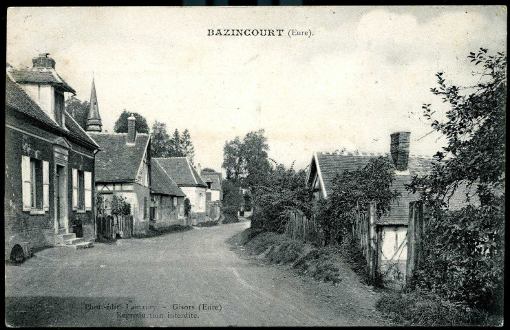 Bazincourt-sur-Epte. Entrée du Pays.