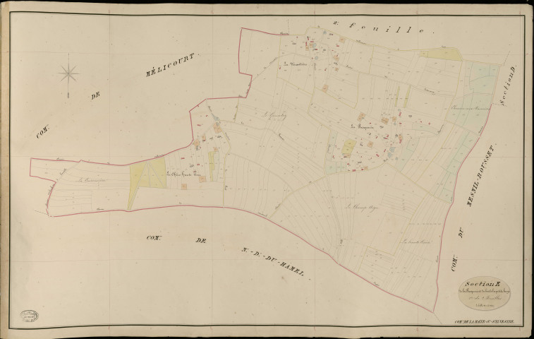 Haye-Saint-Sylvestre (La). Section E _ de la Pasquerie et du Bois de la petite Haye _ 1re de 2 Feuilles