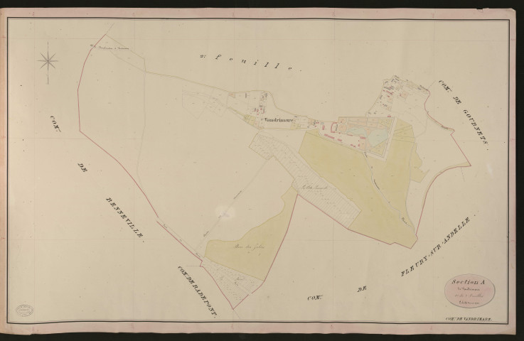 Vandrimare. Section A _ de Vandrimare _ 1re de 2 Feuilles