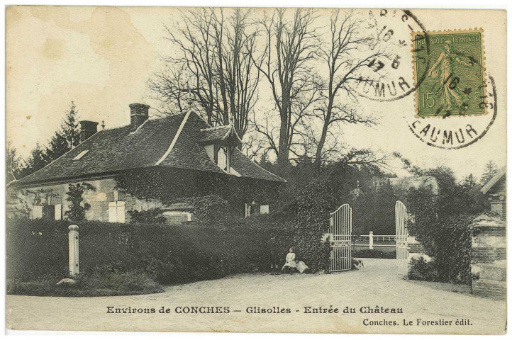 Glisolles. Environs de Conches. - Glisolles - Entrée du Château.