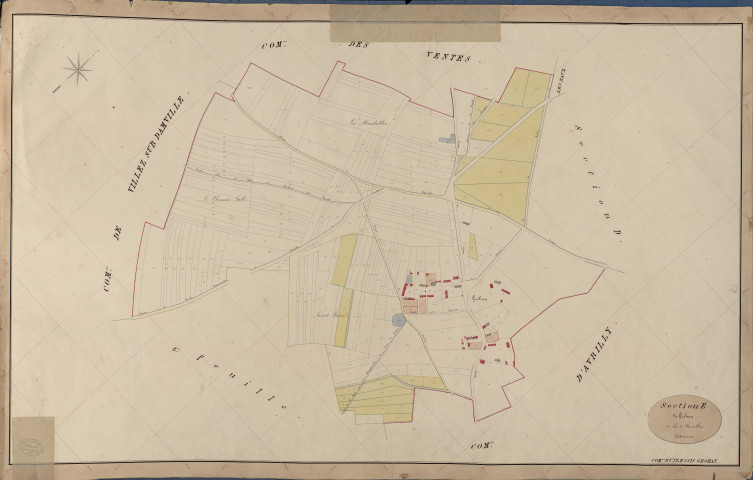 Plessis-Grohan (Le). Section E _ de Grohan _ 1re de 2 Feuilles