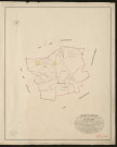 Flancourt. Tableau d'assemblage _ du Plan Parcellaire de la Commune de Flancourt _ Canton de Bourgtheroulde - Pontaudemer - Eure. _ Terminé sur le terrain en 1828, sous l'administration de M.le Vicomte Raymond Delaitre, Préfet _ M. Mattard, maire _ en sous la Direction de M. Hurtrelle, Directeur des Contributions directes. _ M. Hautier, Géomètre en Chef. _ Par M. Lefebure, Géomètre de 1re classe.