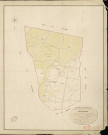 Seez-Mesnil. Tableau d'assemblage _ du Plan Parcellaire de la Commune de Seez-Mesnil _ Canton de Conches - Evreux - Eure. _ Terminé sur le Terrain le 3 Avril 1854 , sous l'administration de M. Le Marquis de Ste Croix, Préfet _ M. Levieux, Maire _ sous la Direction de M. Chauveau, Directeur des Contributions directes _ M. Lefébure, Géomètre en Chef. _ Par M. Lefébure Désiré, Géomètre de 1re classe.