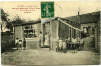 Noyers. Noyers, près Dangu. - Epicerie, Mercerie, Vins et Liqueur - E. Pigeard, Arpenteur.