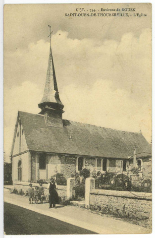 Saint-Ouen-de-Thouberville. L'Eglise.