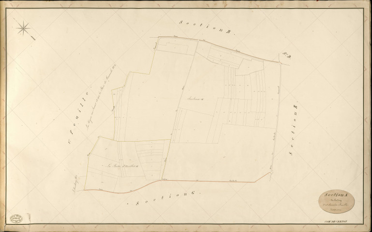 Creton. Section A _ du Coudray _ 2e et dernière Feuille