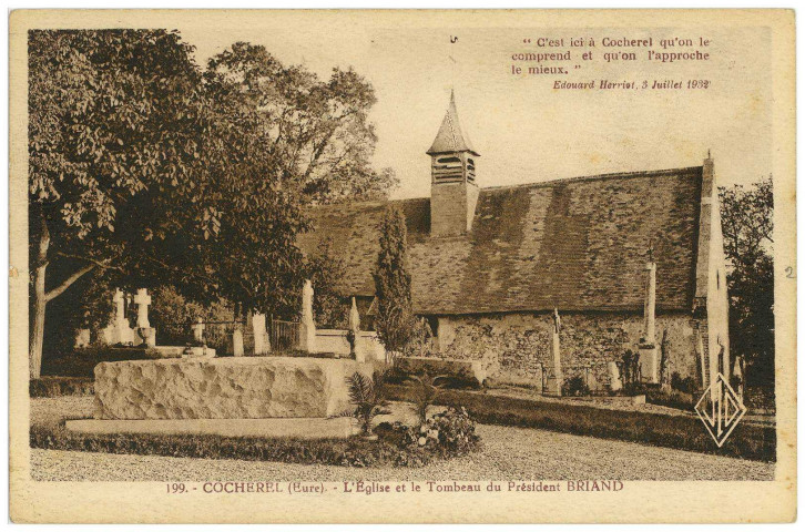 Houlbec. L'Eglise et le Tombeau du Président.