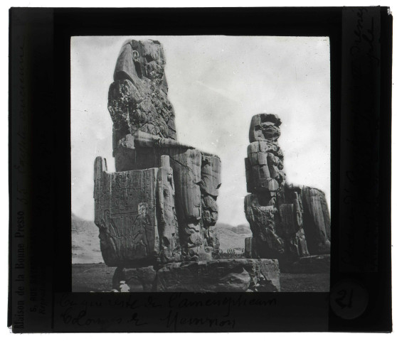 Colosses de Memnon à Thèbes (Égypte).