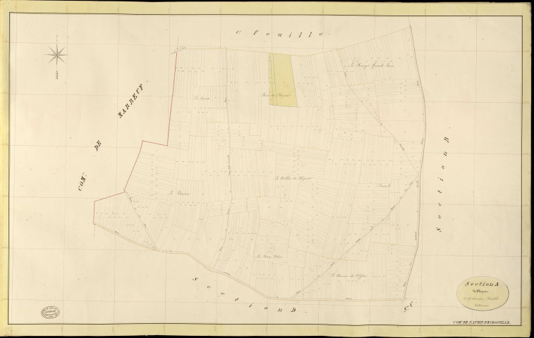Saint-Aubin-d'Ecrosville. Section A _ de Phipont _ 2e et dernière Feuille