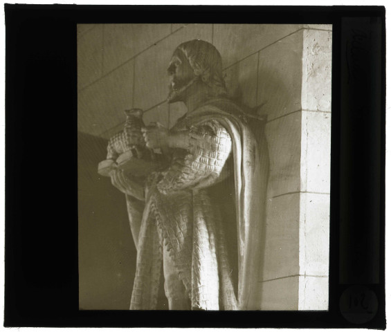 Église Saint-Rémi d'Aclou (Eure), statue de Saint-Jean-Baptiste.