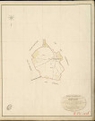 Champ-Dolent. Tableau d'assemblage _ du Plan Parcellaire de la Commune de Champdolent _ Canton de Conches - Evreux - Eure. _ Terminé sur le Terrain le 30 Juillet 1839 , sous l'administration de M. Le Marquis de Ste Croix, Préfet _ M. Lecompte, Maire _ sous la Direction de M. Chauveau, Directeur des Contributions directes _ M. Le Fébure, Géomètre en Chef. _ Par M. Pizier, Géomètre de 1re classe.