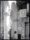 Vue prise sur le buffet d'orgues de l'église Notre-Dame de Caudebec-en-Caux (Seine-Maritime).