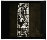 Église Saint-Nicolas de Beaumont-le-Roger (Eure), abside côté droit, vitrail "La Nativité".
