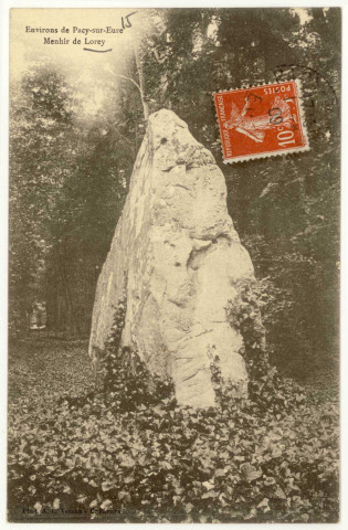 Breuilpont. Menhir de Lorey.