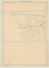 Nonancourt _ MRU _ Croquis topographique, document de première approximation en 3 feuilles, d'après les agrandissements des plans cadastraux complétés par des photographies aériennes