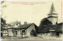 Amfreville-sous-les-Monts. L'Eglise et le Rendez-vous de Chasse du Domaine de Senneville.