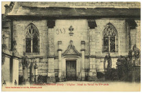 Marais-Vernier. L'Eglise - Détail du Portail fin XVe siècle.
