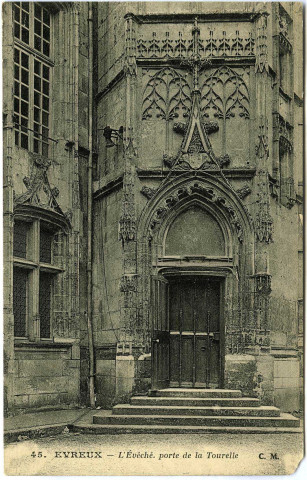 Evreux-Ville. L'Évêché, porte de la Tourelle.